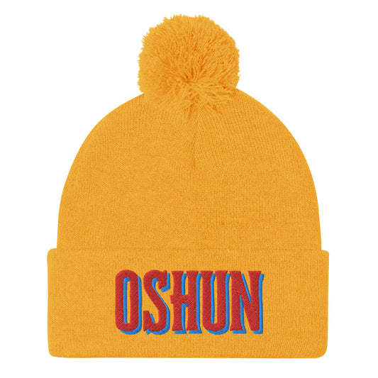 OSHUN / OCHUN ORISHA Pom-Pom Beanie